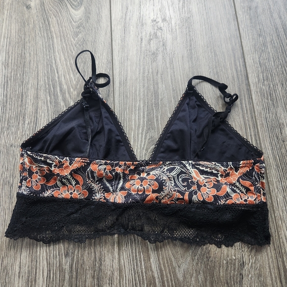 Free People Printed Lace Bralette Small - Picture 4 of 6